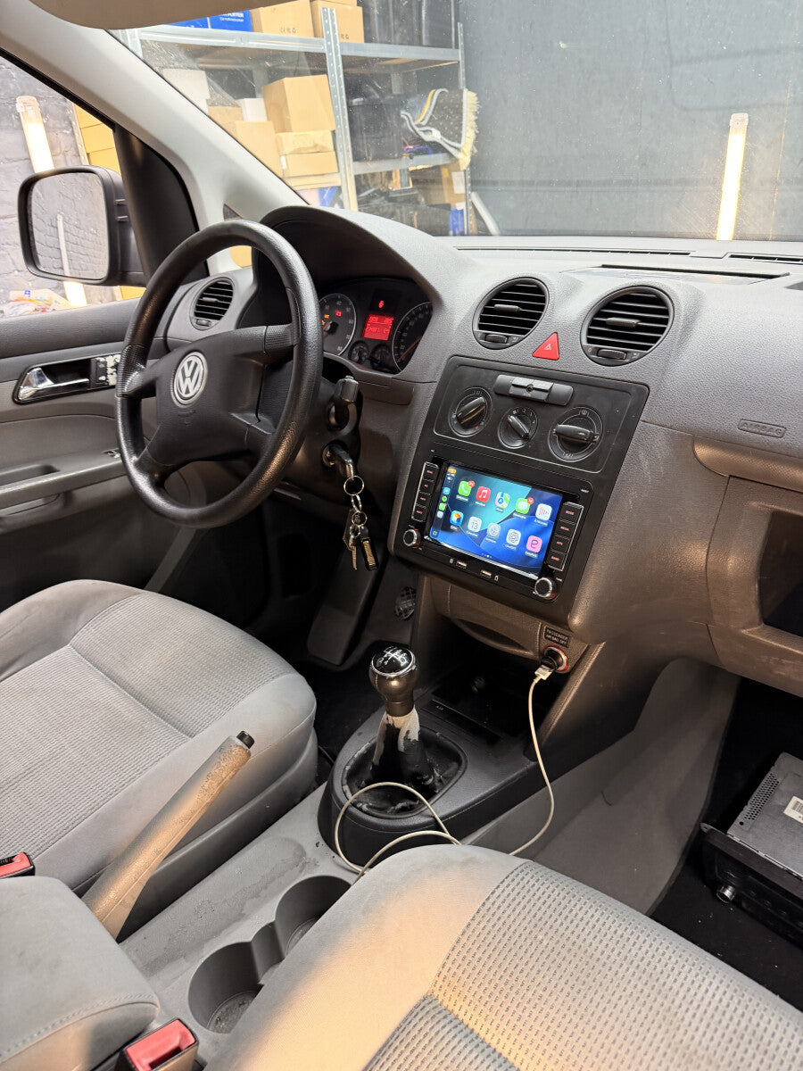Écran CarPlay et Android Auto sans fil pour Volkswagen Caddy et Sharan – vue 2