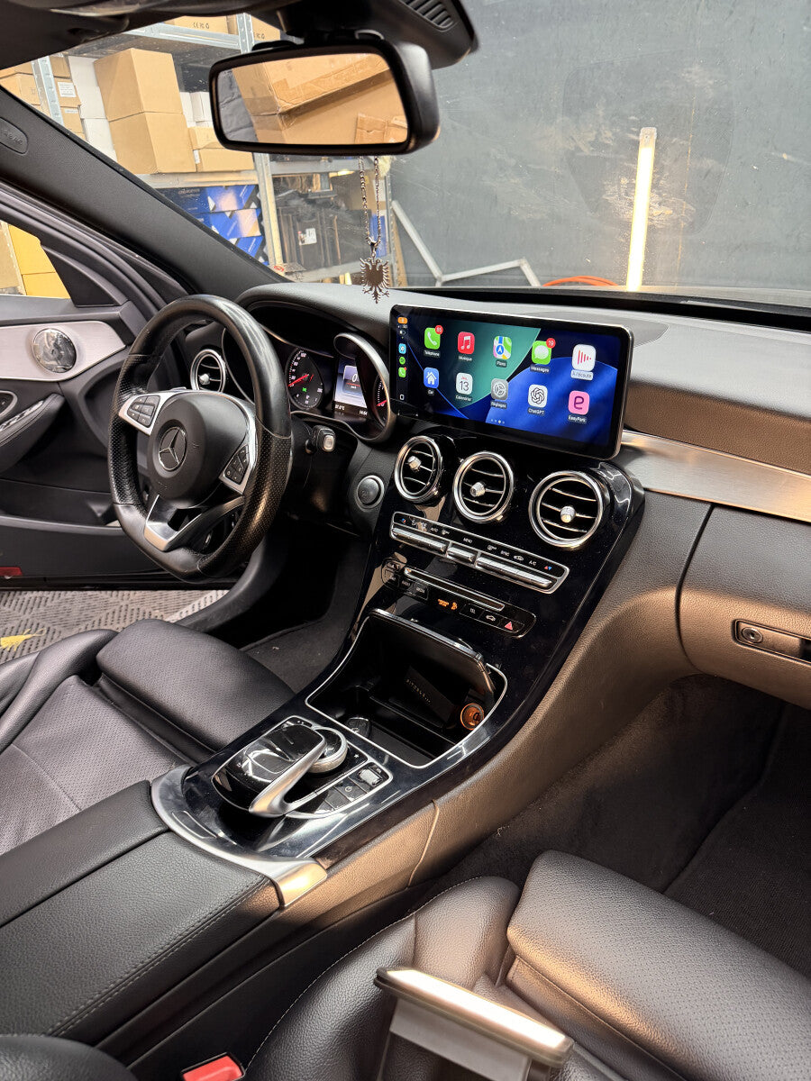 Écran CarPlay et Android Auto 12,3 pouces pour Mercedes Classe C, GLC (2015–2018) – vue 2