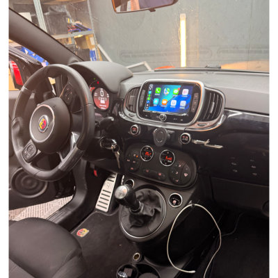 Écran CarPlay et Android Auto sans fil pour Fiat 500 (2016–2019) – vue 4